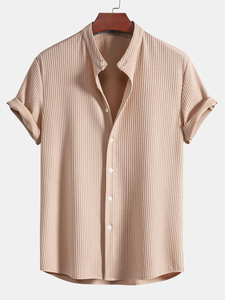 Monsy - Ribbed Collar Shirt