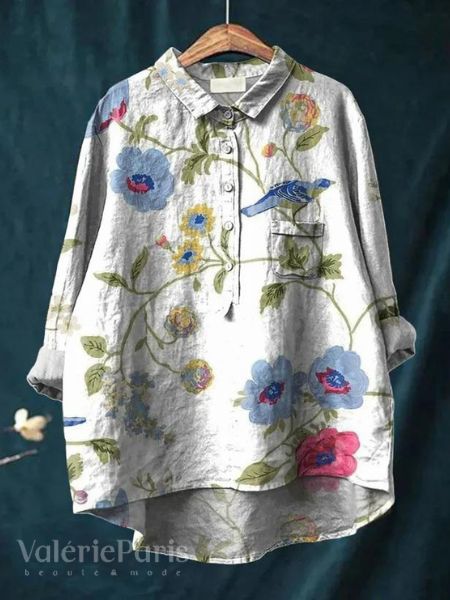 Lilly - Elegant Floral Blouse