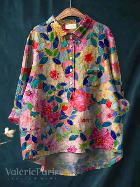 Lilly - Elegant Floral Blouse