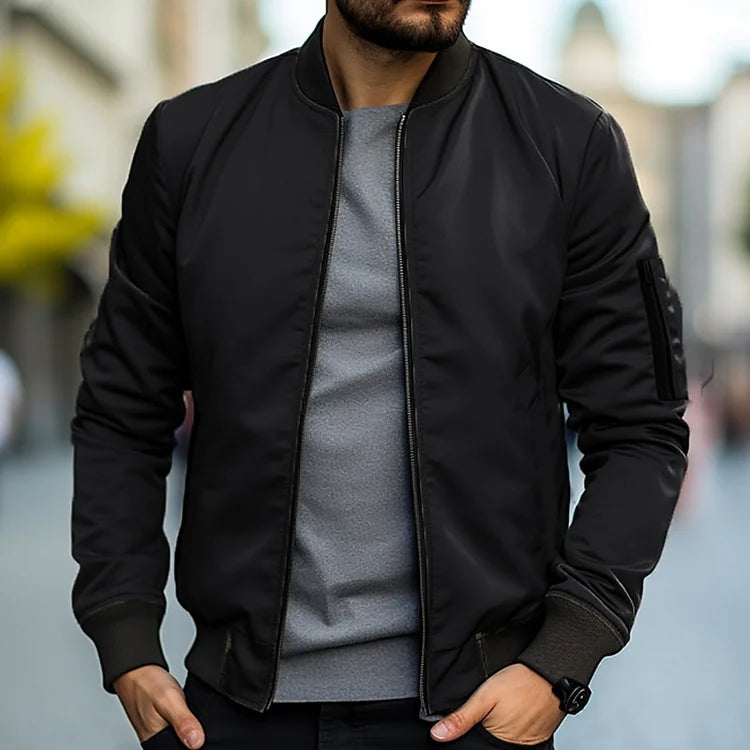 Danny - Bomber Zip Up Jacket