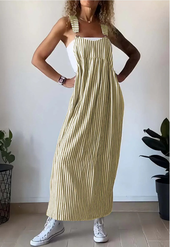 Harriet - Casual Striped Jumpsuit Dress