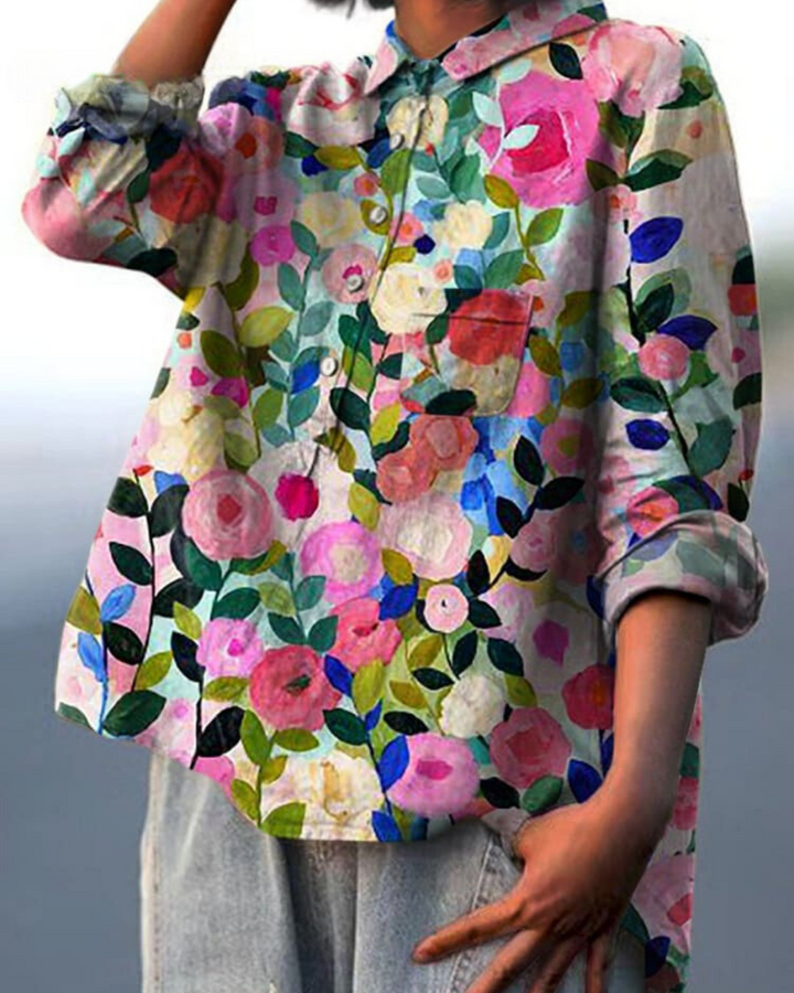 Lilly - Elegant Floral Blouse