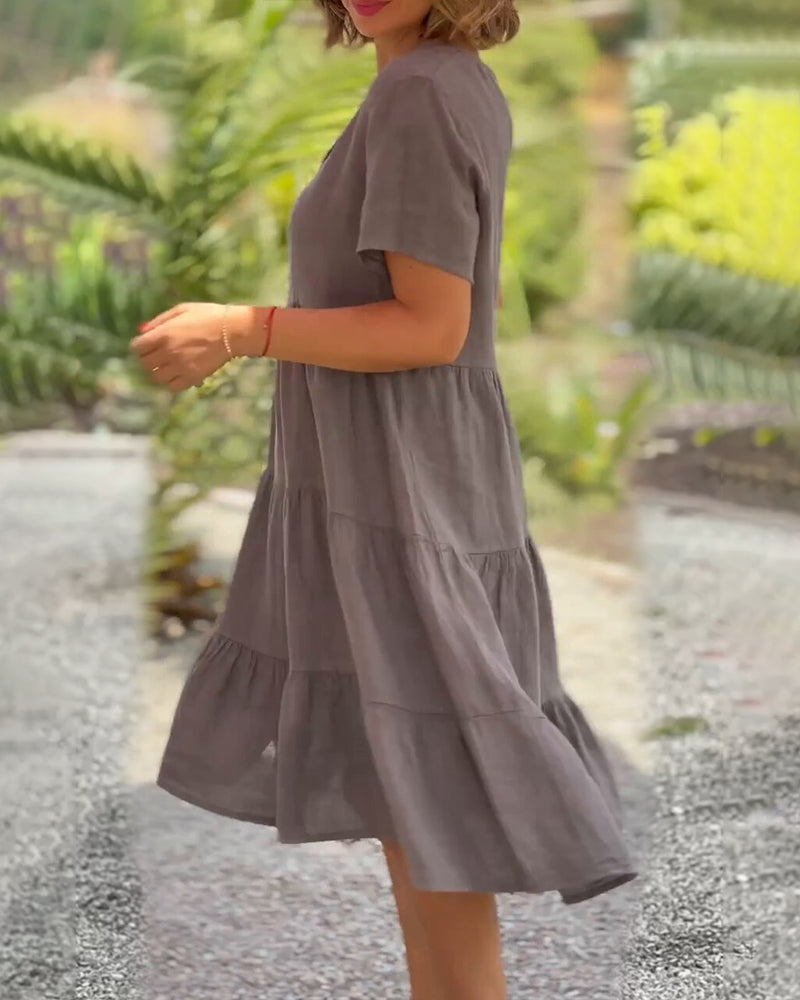 Emilia - Dress In Cotton And Linen