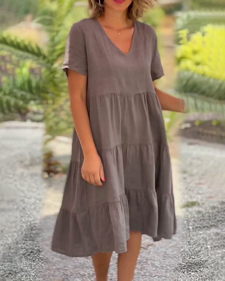 Emilia - Dress In Cotton And Linen