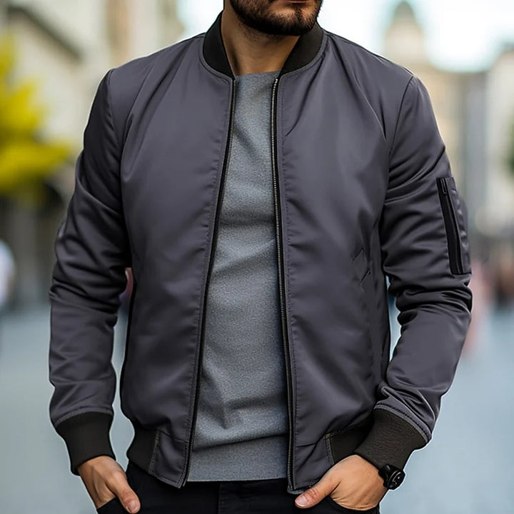 Danny - Bomber Zip Up Jacket