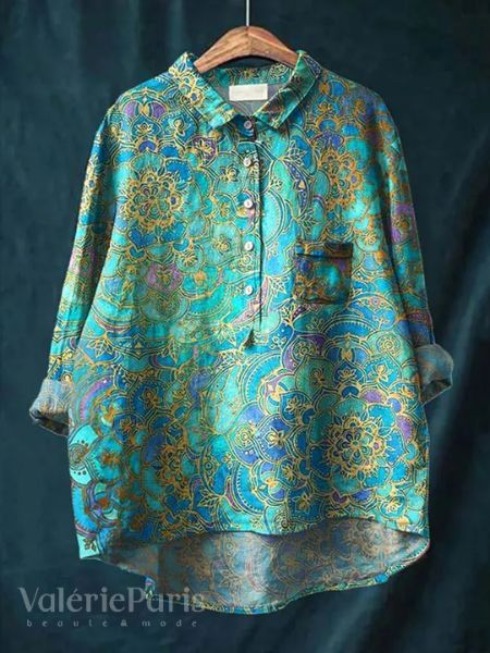 Lilly - Elegant Floral Blouse