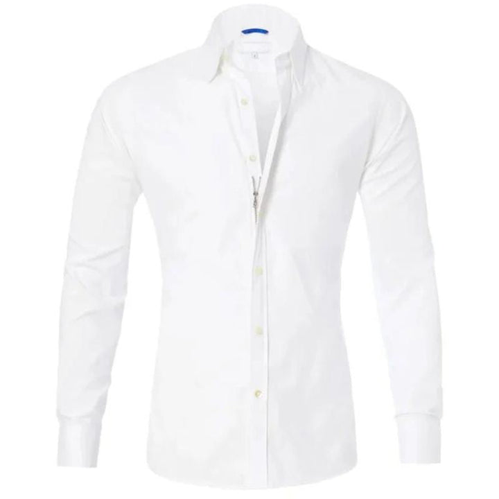 Jake Wrinkle-resistant zipped shirt