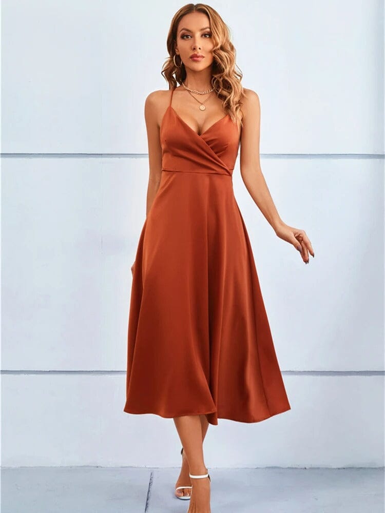 RILEY™ | Strapless Silk Maxi Dress